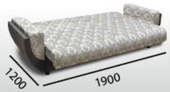 Прямой диван Акварель 2 БД в Чите - изображение 1