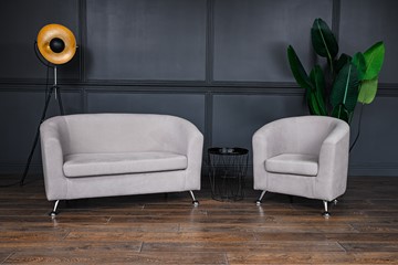 Комплект мебели Брамс  цвет бежевый диван 2Д + кресло в Чите