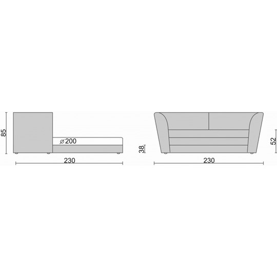 Круглый диван-кровать Смайл в Чите - изображение 6