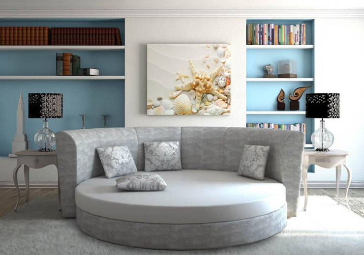 Круглый диван-кровать Смайл в Чите - изображение 5