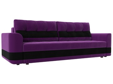 Прямой диван Честер, Фиолетовый/черный (вельвет) в Чите