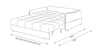 Прямой диван Токио 2 130 (ППУ) в Чите - предосмотр 8