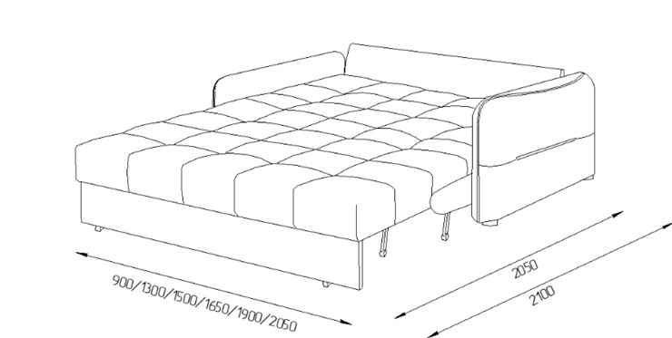 Прямой диван Токио 2 130 (ППУ) в Чите - изображение 8