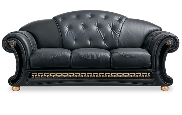 Раскладной диван Versace (3-х местный) black в Чите - изображение