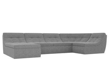 Модульный раскладной диван Холидей, Серый (рогожка) в Чите