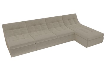 Модульный раскладной диван Холидей, Бежевый (микровельвет) в Чите - предосмотр 4