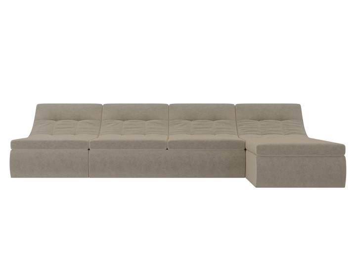 Модульный раскладной диван Холидей, Бежевый (микровельвет) в Чите - изображение 5