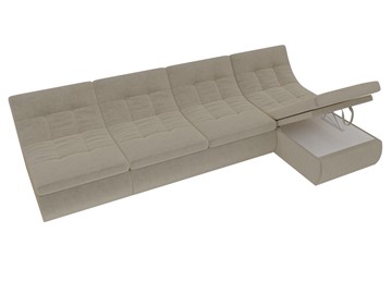 Модульный раскладной диван Холидей, Бежевый (микровельвет) в Чите - предосмотр 7