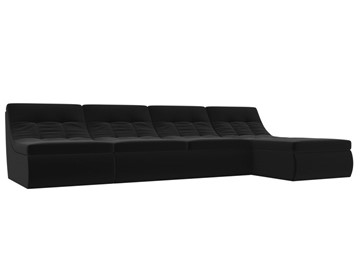 Модульный раскладной диван Холидей, Черный (микровельвет) в Чите