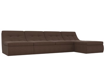 Модульный раскладной диван Холидей, Коричневый (рогожка) в Чите