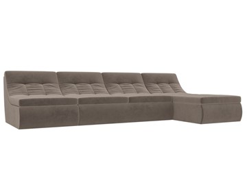 Модульный раскладной диван Холидей, Коричневый (велюр) в Чите - предосмотр