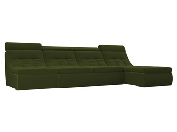 Большой модульный диван Холидей люкс, Зеленый (микровельвет) в Чите