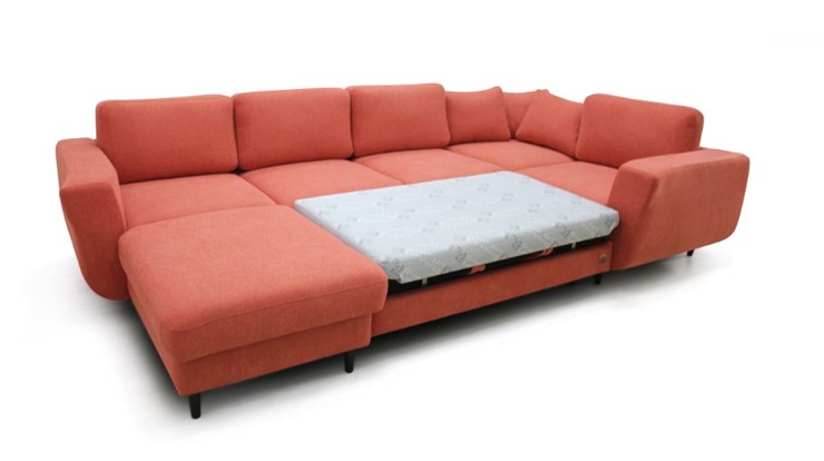 Модульный диван Томас с широкими подлокотниками и пуф-столик с подъемным механизмом в Чите - изображение 4
