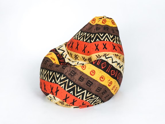 Кресло-мешок Груша малое, жаккард, африкан в Чите - изображение