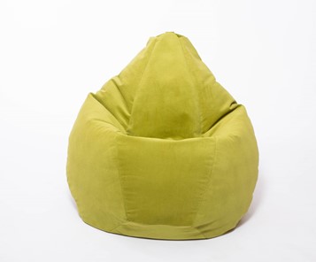 Кресло-мешок Груша малое, велюр однотон, травянное в Чите - предосмотр 1