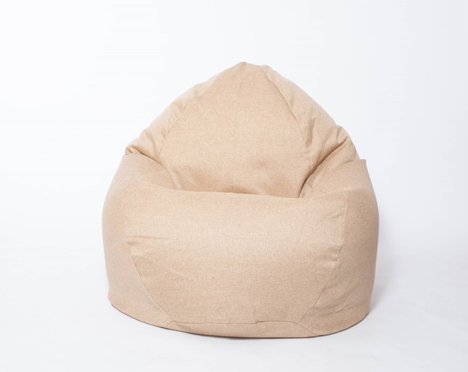 Кресло-мешок Макси, рогожка, 150х100, песочное в Чите - изображение 1