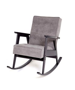 Кресло-качалка Ретро (венге / RS 15 - темно-серый) в Чите