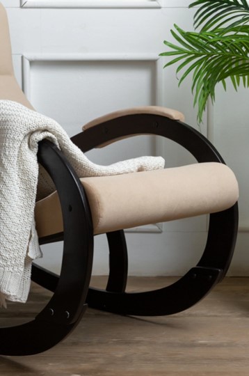 Кресло-качалка в гостиную Корсика, ткань Amigo Beige 34-Т-AB в Чите - изображение 6