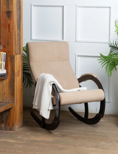 Кресло-качалка в гостиную Корсика, ткань Amigo Beige 34-Т-AB в Чите - изображение 7