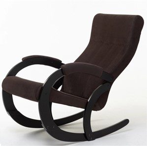 Кресло-качалка в гостиную Корсика, ткань Amigo Coffee 34-Т-AC в Чите