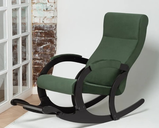 Кресло-качалка в гостиную Марсель, ткань Amigo Green 33-Т-AG в Чите - изображение 3