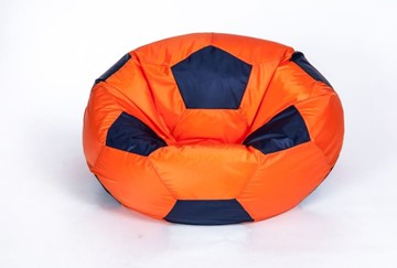 Кресло-мешок Мяч большой, оранжево-черный в Чите