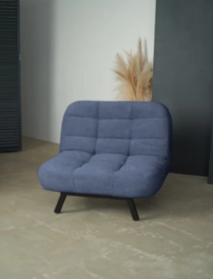 Кресло для сна Абри опора металл (синий) в Чите - изображение 8
