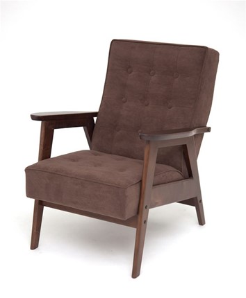 Кресло Ретро (темный тон / RS32 - коричневый) в Чите - изображение