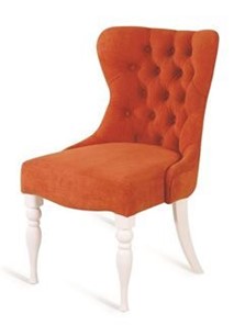 Кресло Вальс (Эмаль белая / Морковный) в Чите