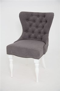 Кресло Вальс (эмаль белая / RS 15 - темно-серый) в Чите