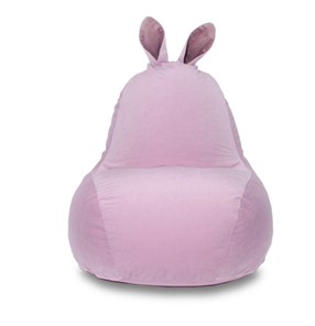 Кресло-мешок Зайка (короткие уши), розовый в Чите - предосмотр