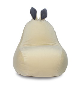 Кресло-мешок Зайка (короткие уши), желтый в Чите