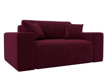Кресло в гостиную Лига-036, Бордовый (Микровельвет) в Чите