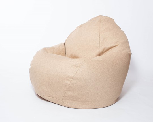 Кресло-мешок Макси, рогожка, 150х100, песочное в Чите - изображение