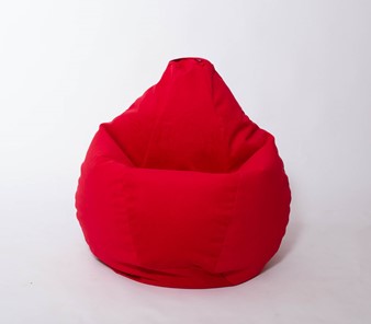 Кресло-мешок Груша большое, велюр однотон, красное в Чите - предосмотр 2
