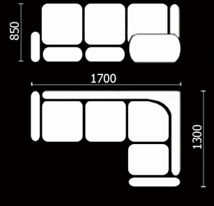 Угловой кухонный диван Нео КМ-01 (168х128 см.) в Чите - предосмотр 3