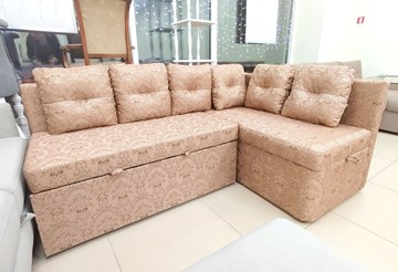 Кухонный диван Яшма 1 ДУ Весь в ткани Жаккард AFINA 06 в Чите