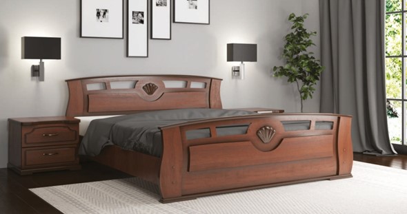 Кровать 2-х спальная Жемчужина 160*200 с основанием в Чите - изображение