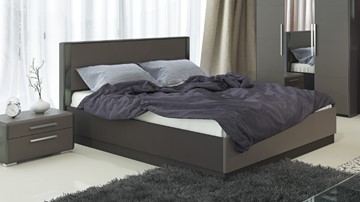 Кровать с подъемным механизмом Наоми 1600, цвет Фон серый, Джут СМ-208.01.02 в Чите
