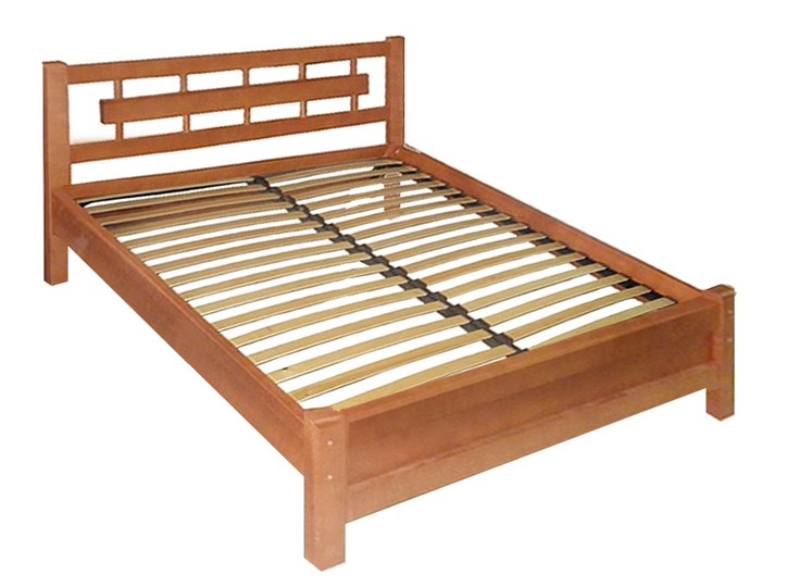 Кровать полутороспальная Алина 140х190 с оcнованием в Чите - изображение 1