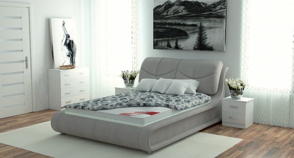 Кровать с механизмом двуспальная Сицилия 180х200 (с коробом) в Чите - изображение
