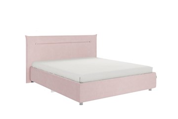 Двуспальная кровать Альба 1.6, нежно-розовый (велюр) в Чите