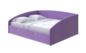 Спальная кровать Bono 160х200, Велюр (Forest 741 Светло-фиолетовый) в Чите - предосмотр
