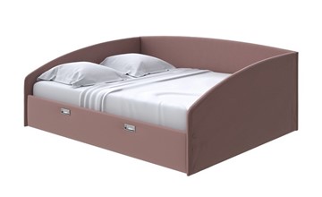 Кровать спальная Bono 180х200, Экокожа (Молочный шоколад) в Чите