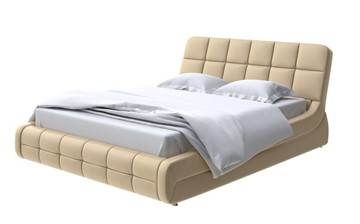 Кровать спальная Corso-6 140x200, Экокожа (Золотой перламутр) в Чите