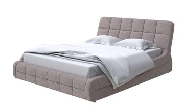 Кровать 2-спальная Corso-6 140x200, Рогожка (Levis 25 Светло-коричневый) в Чите - предосмотр