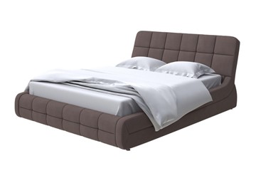 Спальная кровать Corso-6 200х200, Рогожка (Тетра Брауни) в Чите
