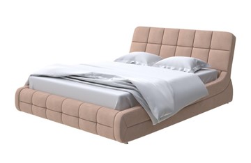 Двуспальная кровать Corso-6 200х200, Рогожка (Тетра Ореховый) в Чите