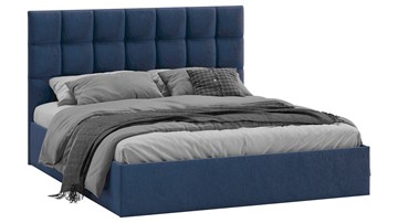 Кровать 2-спальная Эмбер тип 1 (Микровелюр Wellmart Blue) в Чите - предосмотр