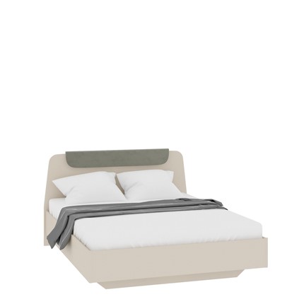 Двуспальная кровать Federica Кр-06 1600 (сатин) в Чите - изображение